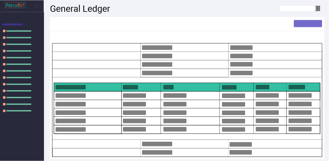Petrofly General Ledger